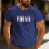 Men's Letter T-Shirt Illusion Focus